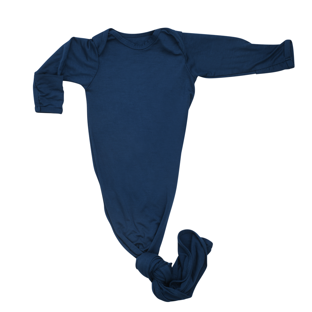 Navy Knotted Gown