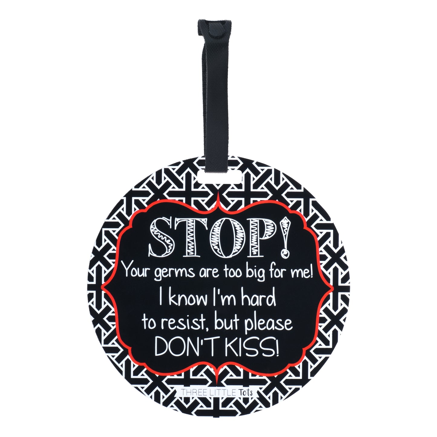 No Kissing Baby Tag