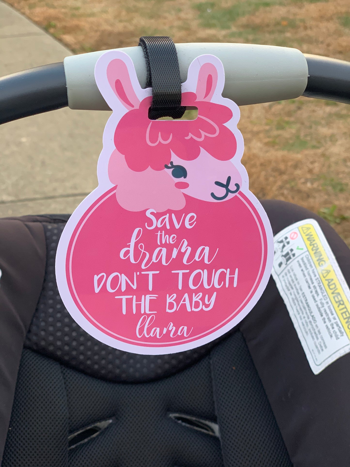 Pink Llama Tag