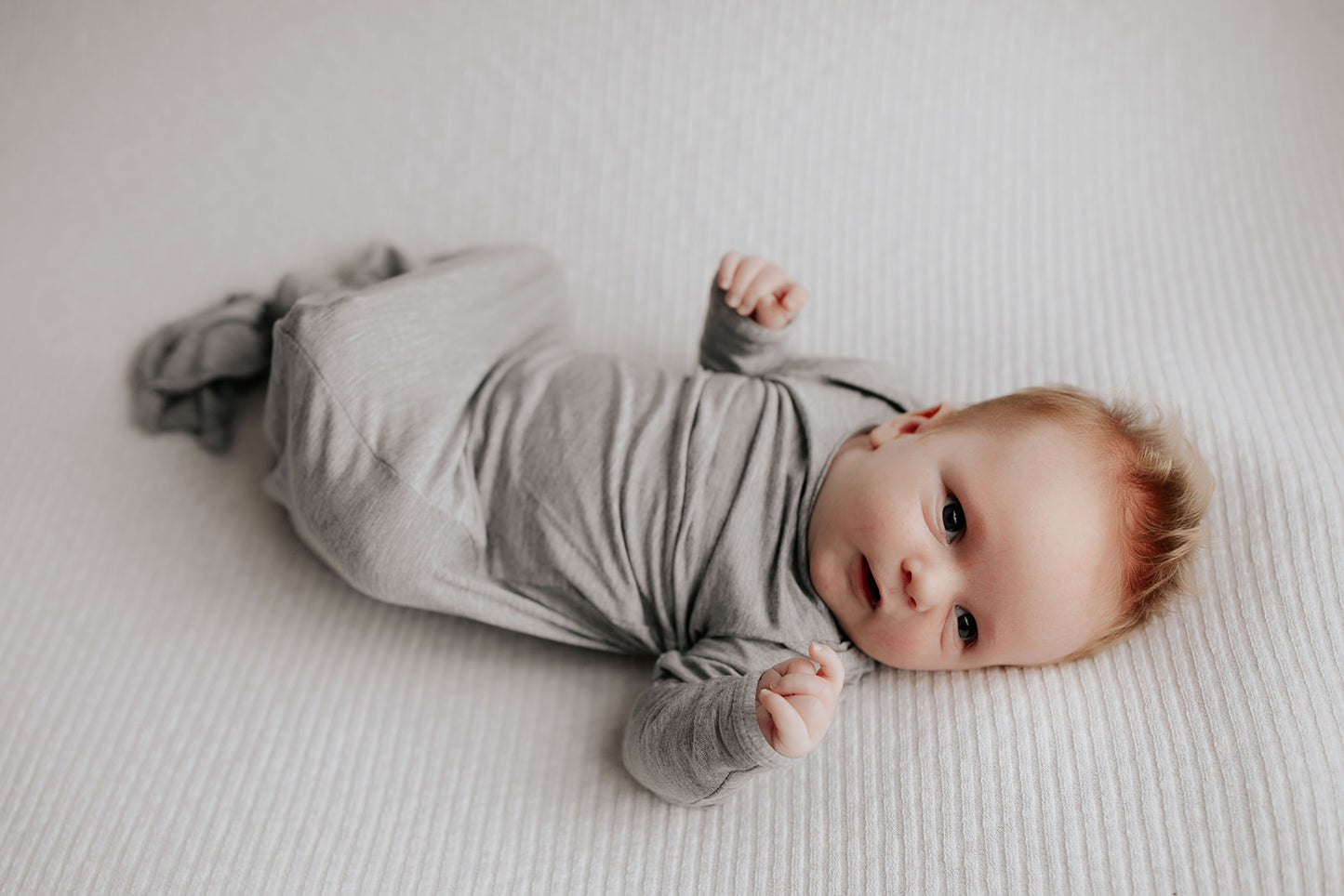 Gray Knotted Baby Gown