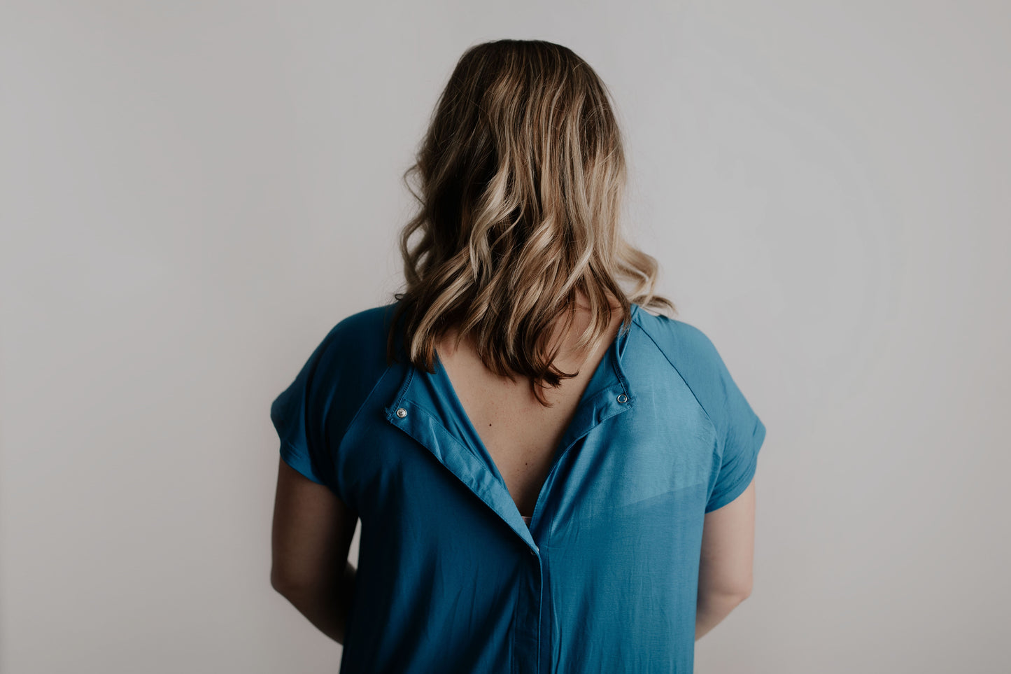 Blue Labor & Delivery Gown