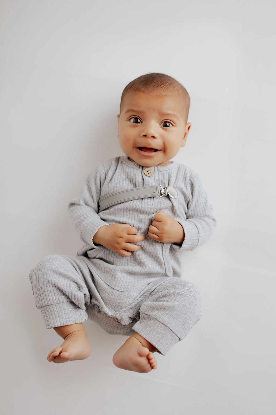 Baby Ribbed Playsuit with pockets