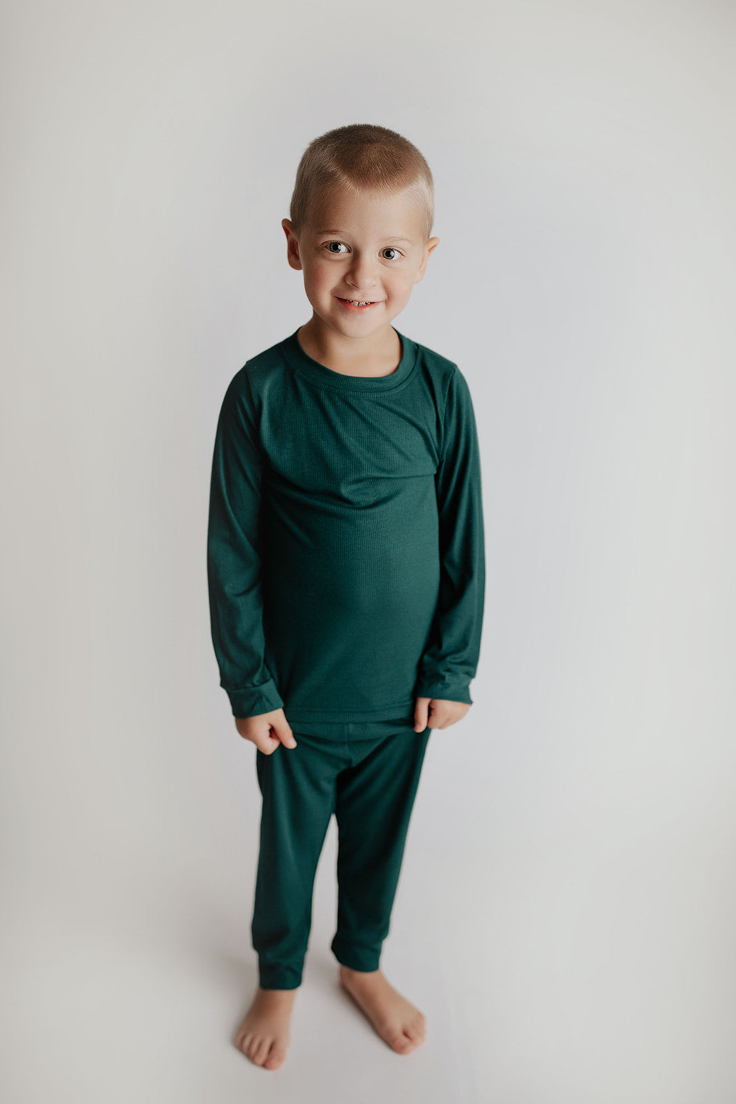 Ribbed Forest Green Jammies