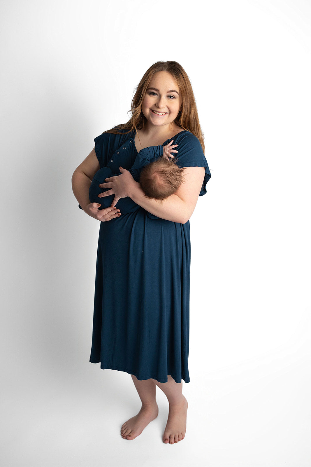 Navy Labor & Delivery Gown
