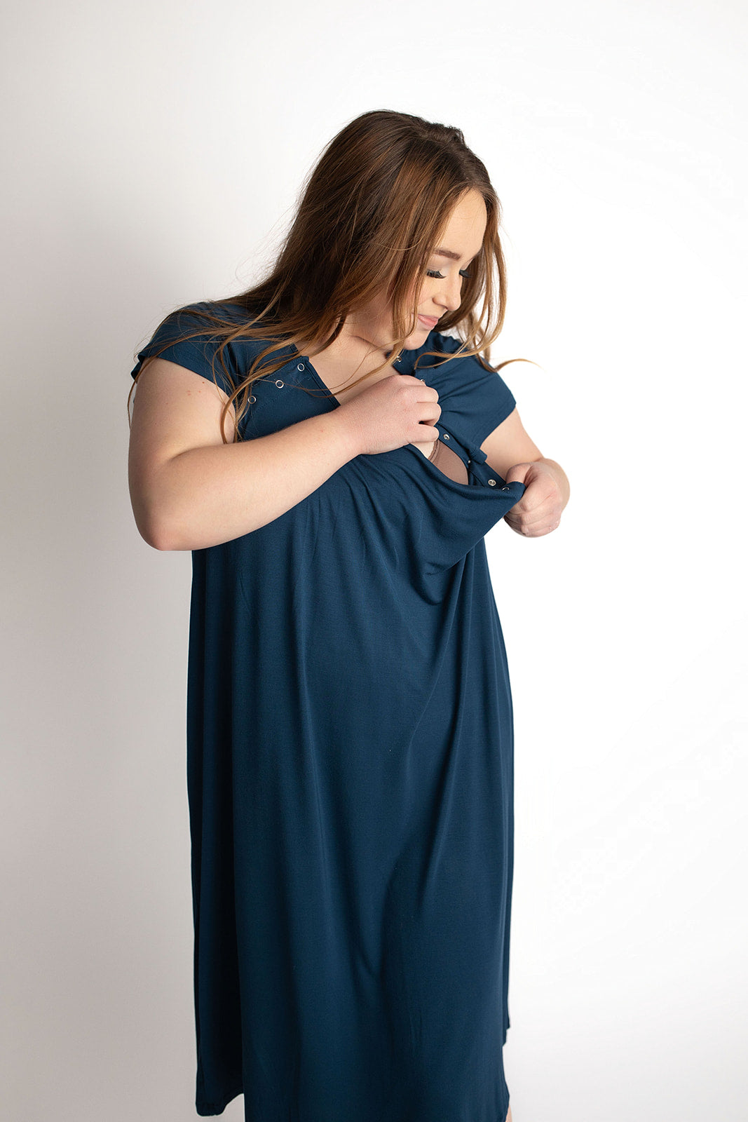 Navy Labor & Delivery Gown