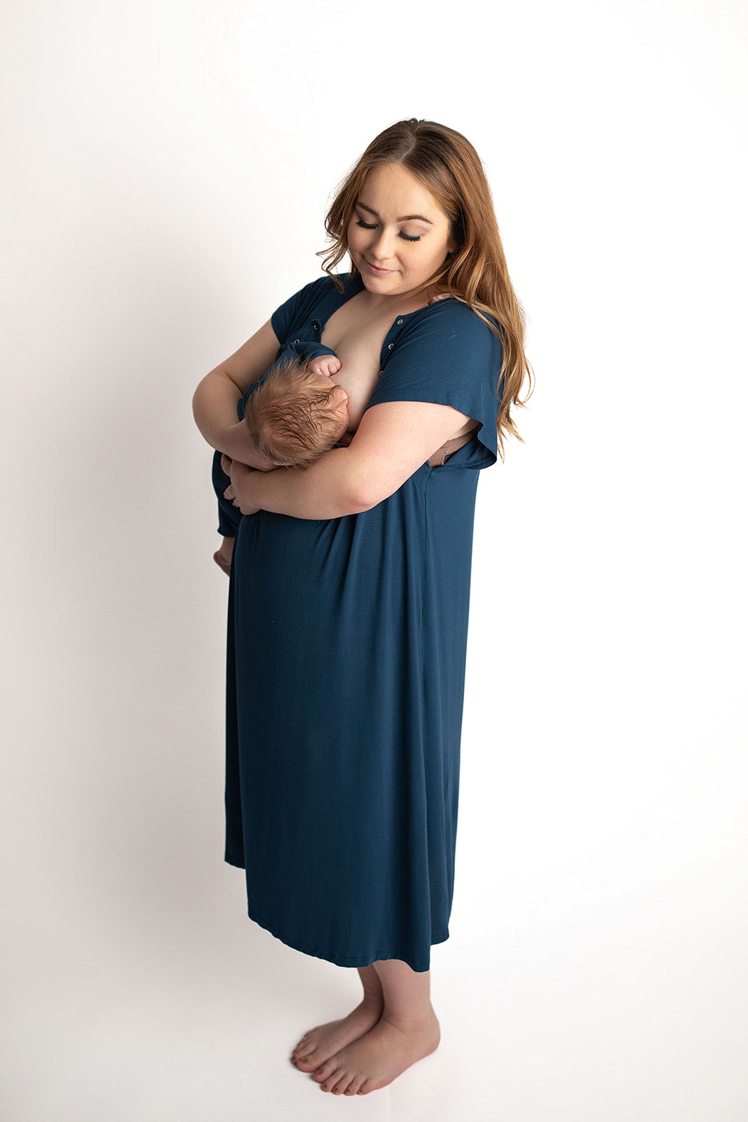 Navy Labor & Delivery Gown