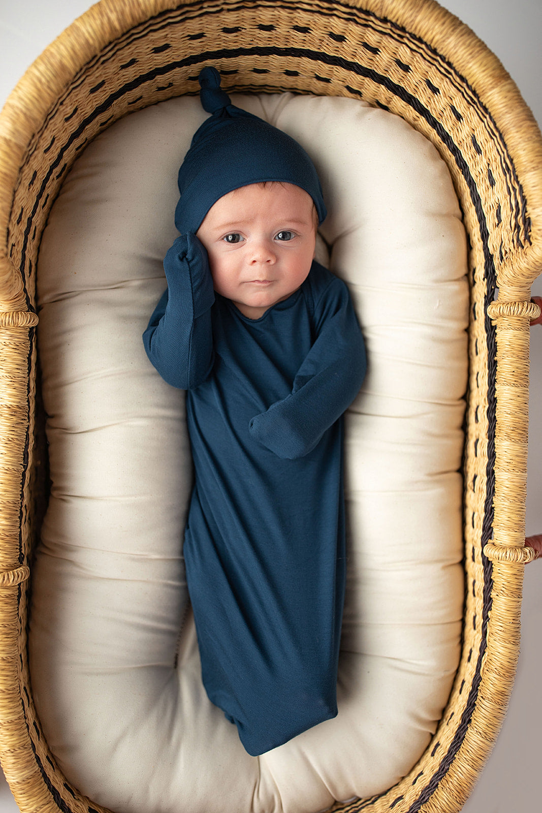 Navy Knotted Gown