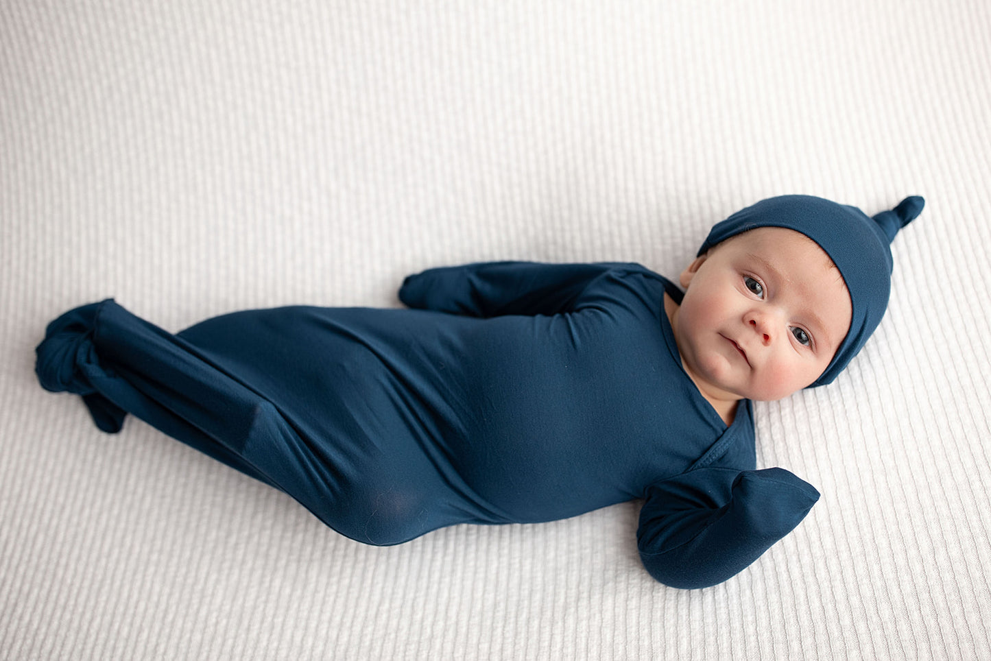 Navy Knotted Gown