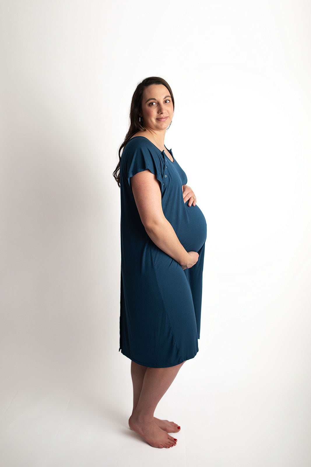 Navy Labor & Delivery Gown