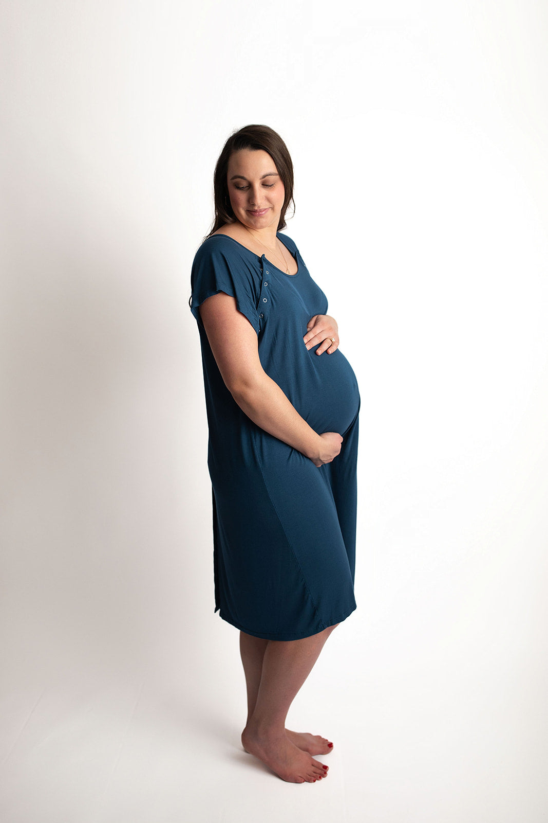 Navy Labor & Delivery Gown