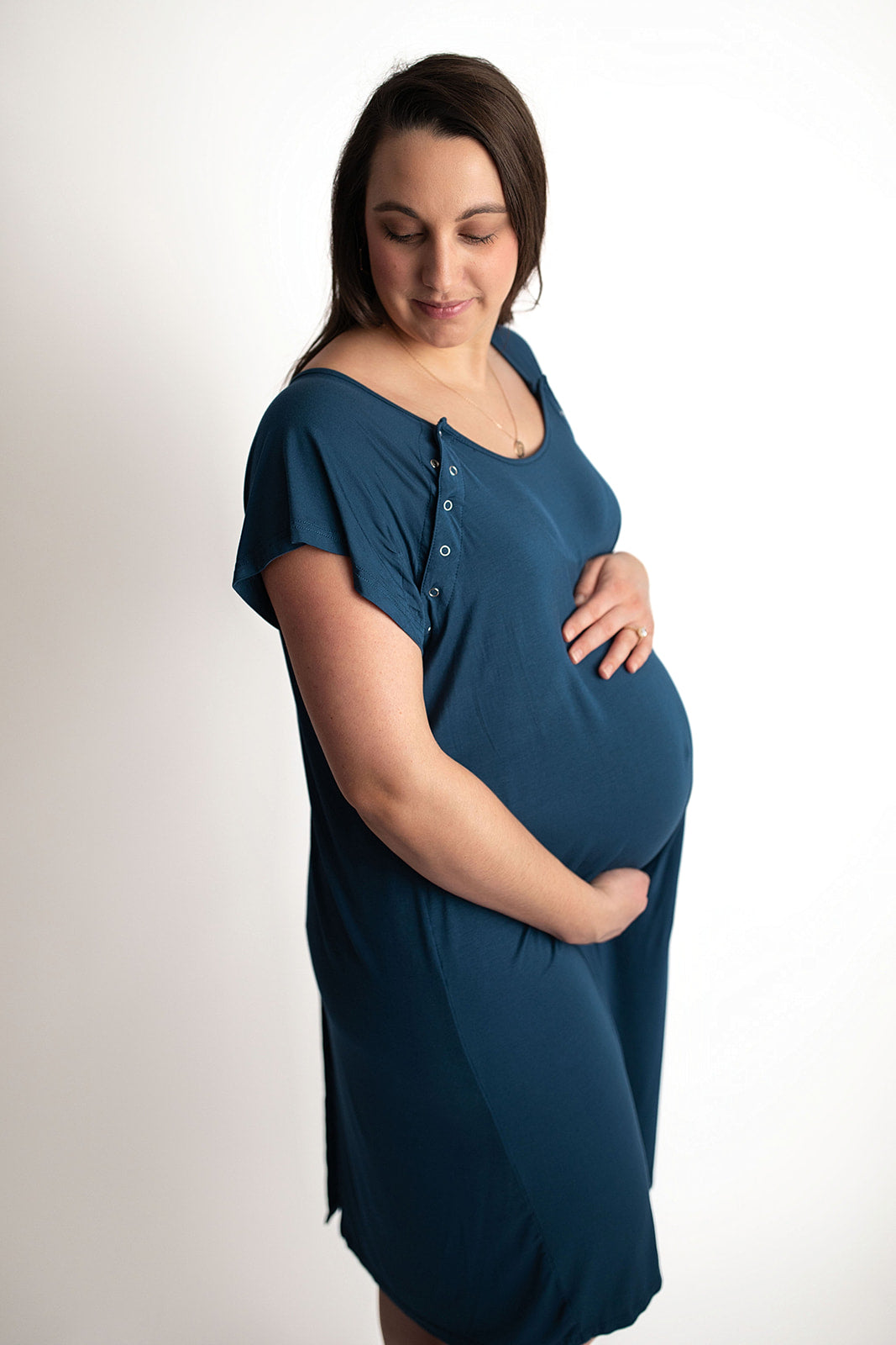 Navy Labor & Delivery Gown