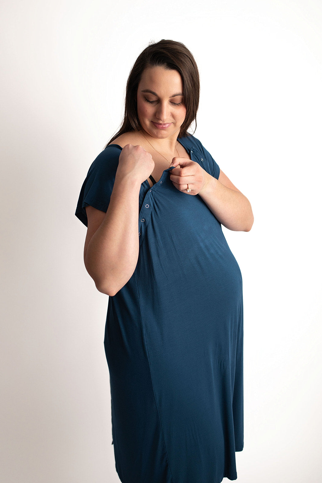 Navy Labor & Delivery Gown