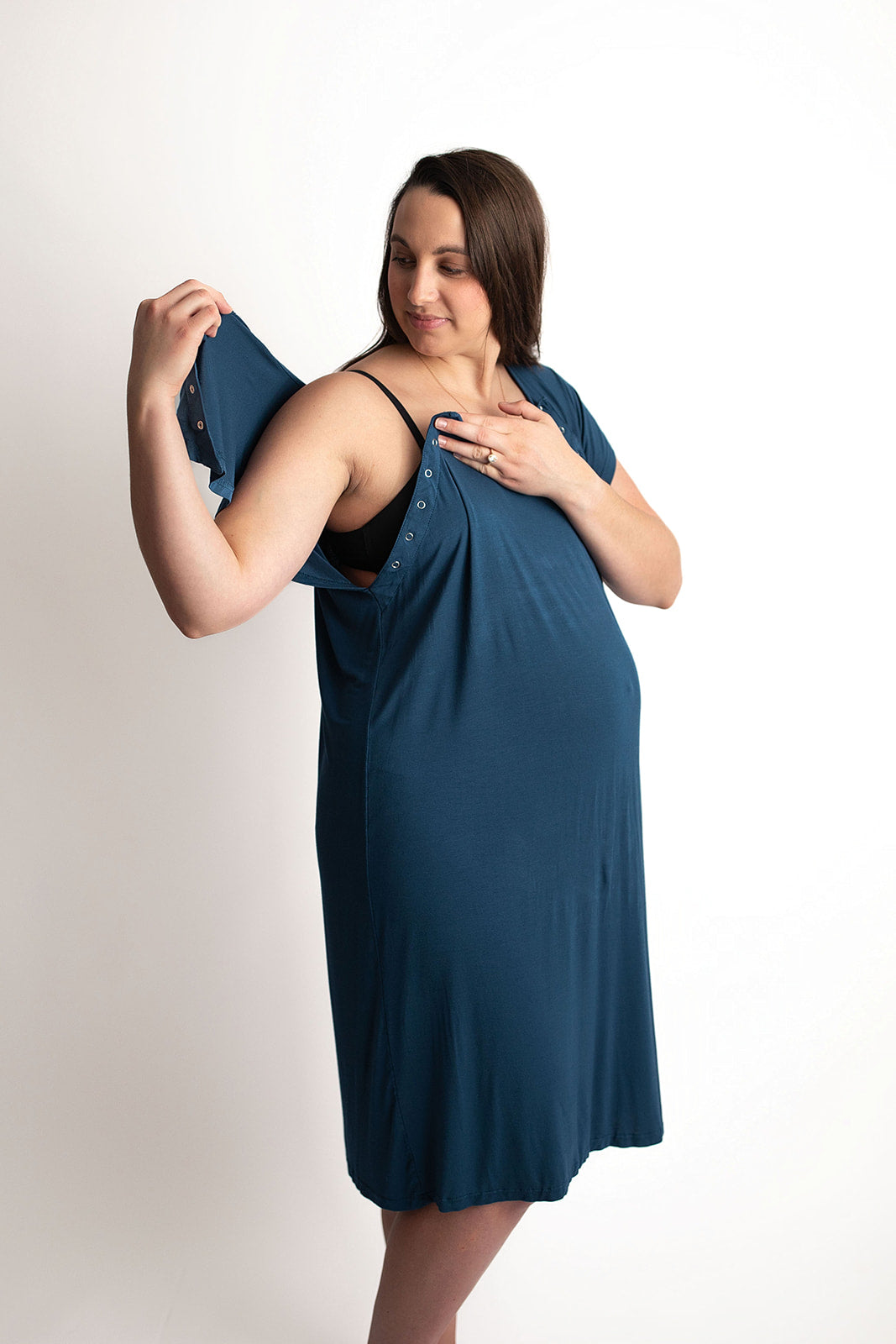 Navy Labor & Delivery Gown