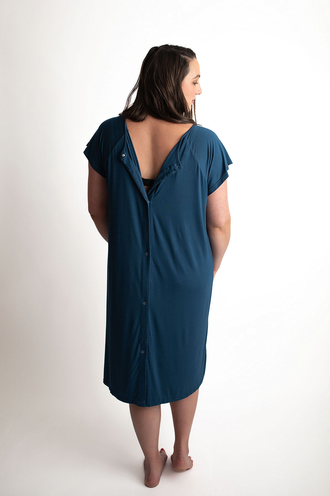 Navy Labor & Delivery Gown