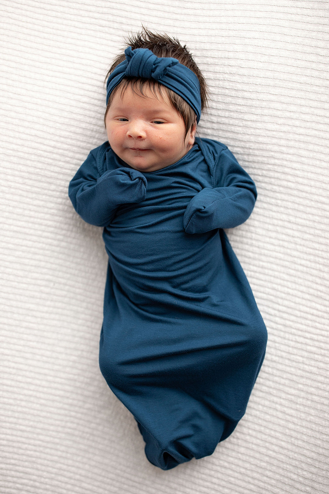 Navy Knotted Gown