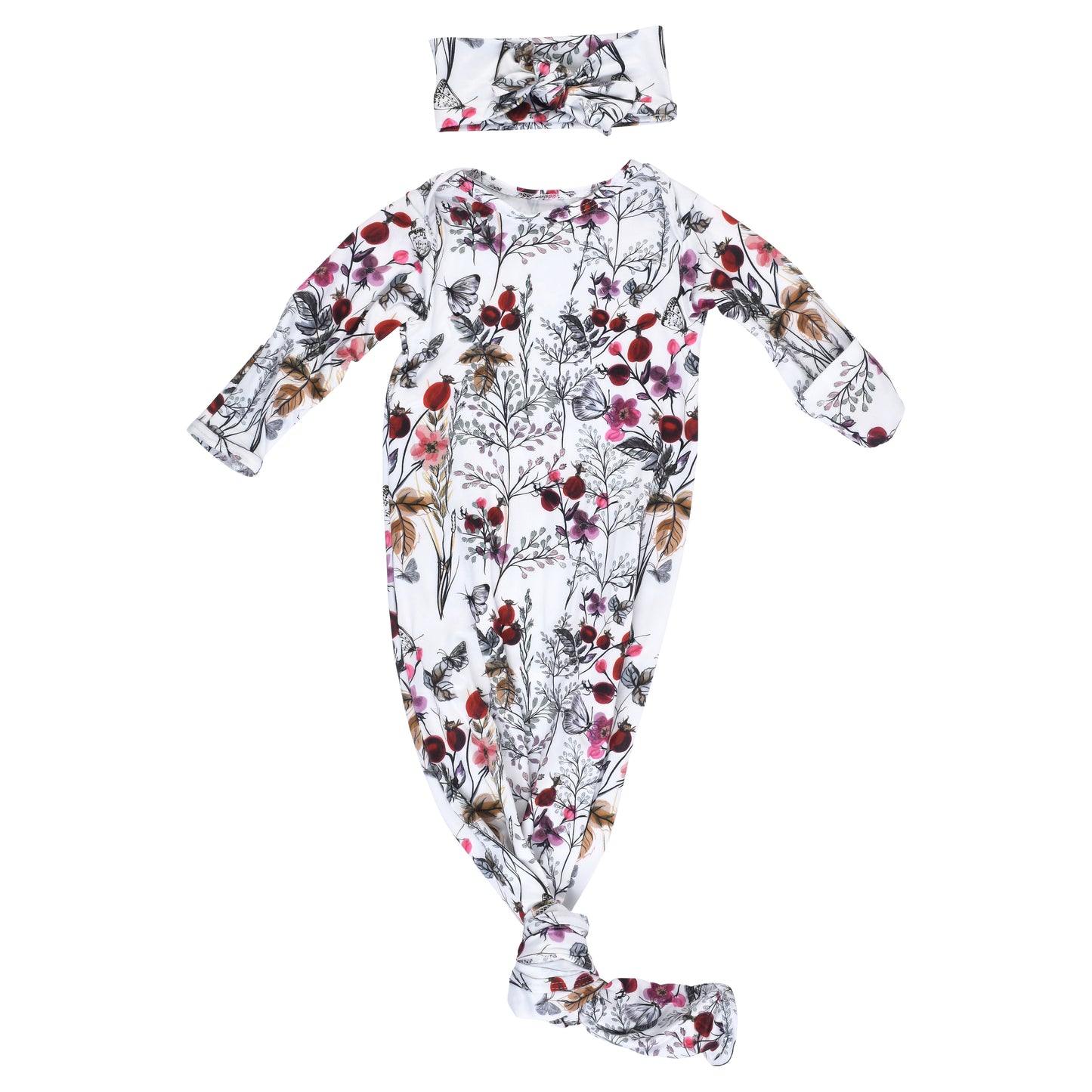 Floral Knotted Gown