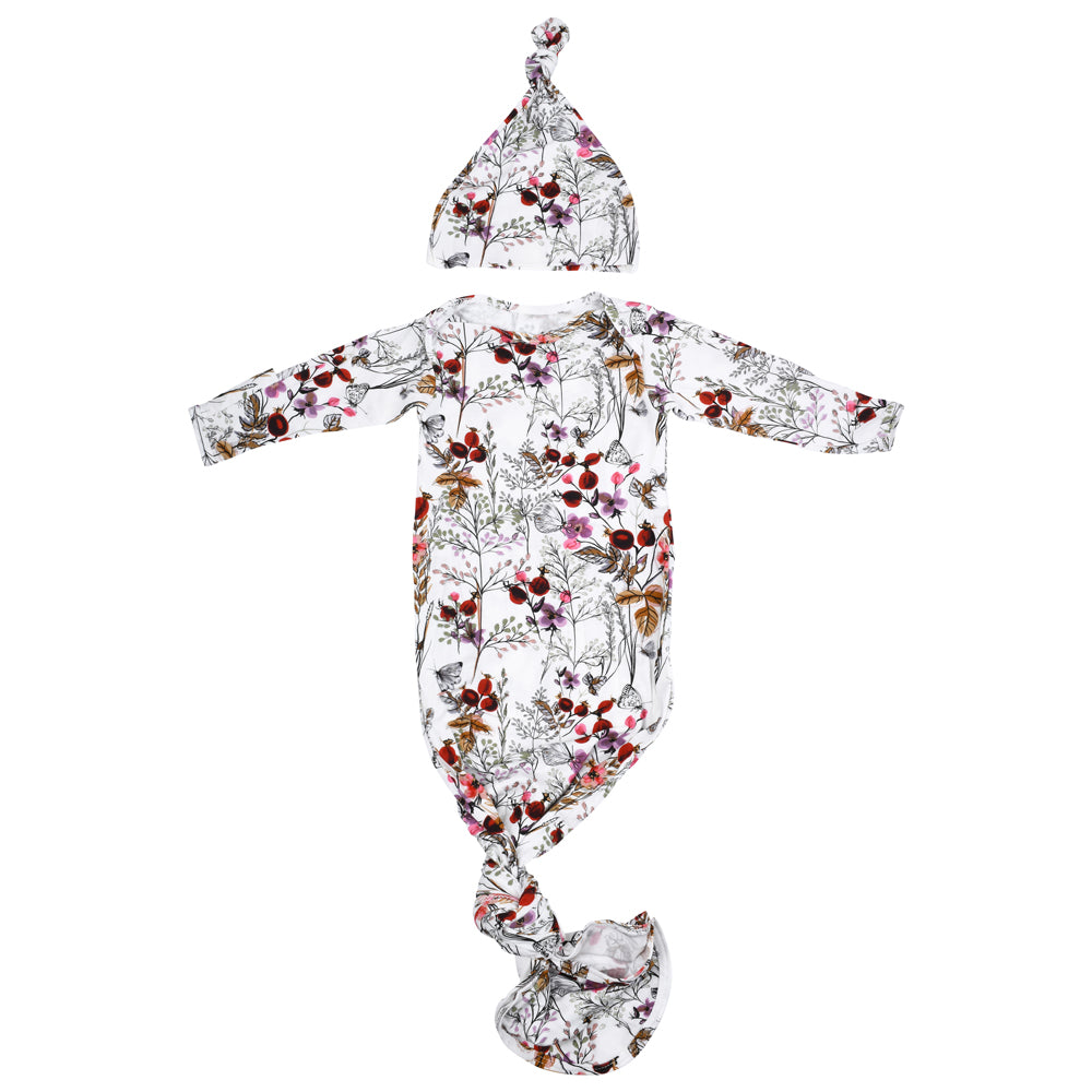 Floral Knotted Gown