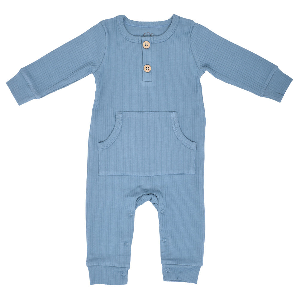 Baby Ribbed Playsuit with pockets