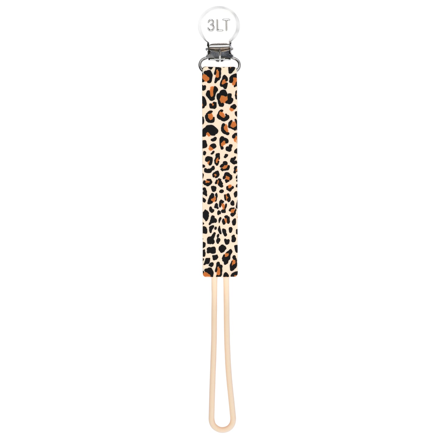 Leopard Silicone Pacifier Clip