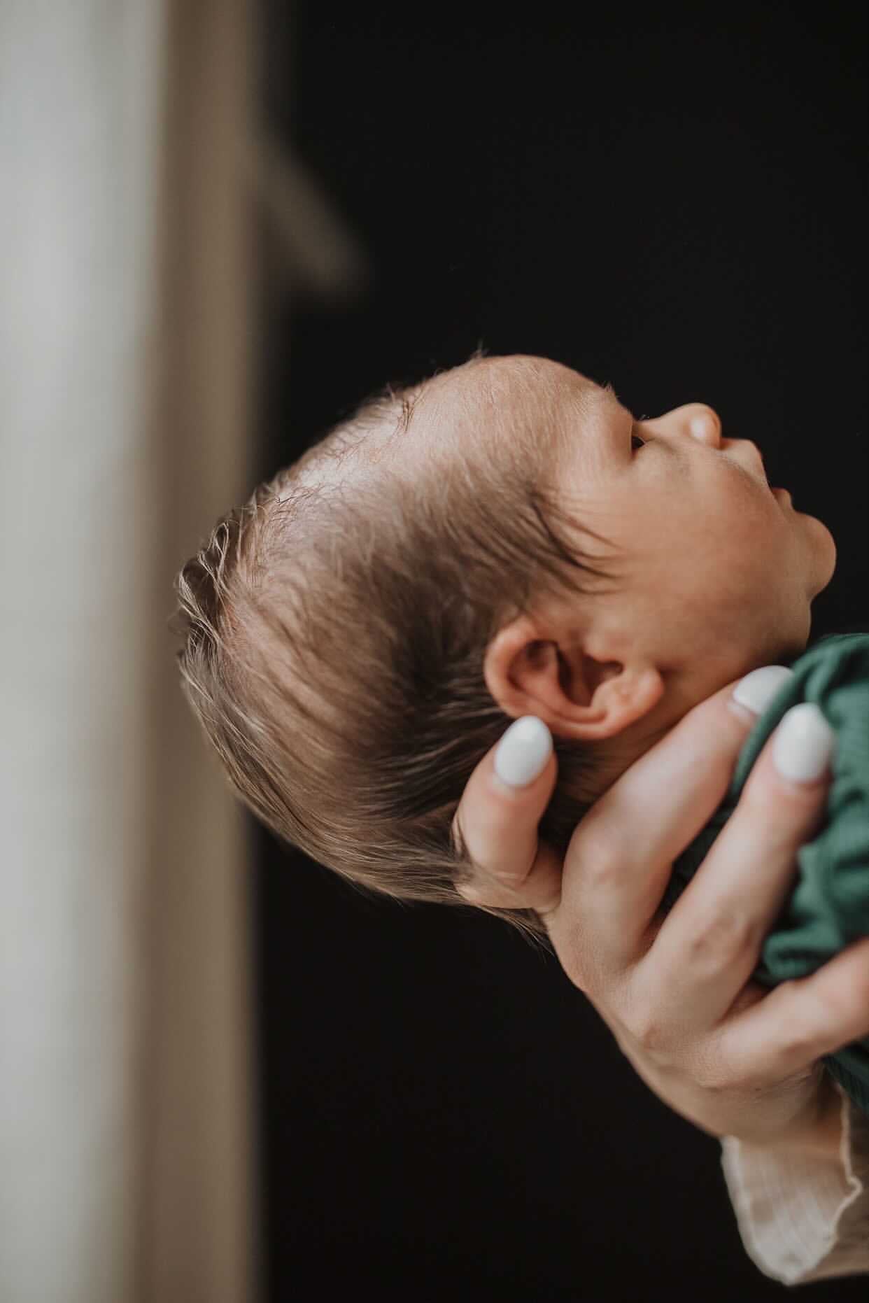 Forest Green Knotted Baby Gown