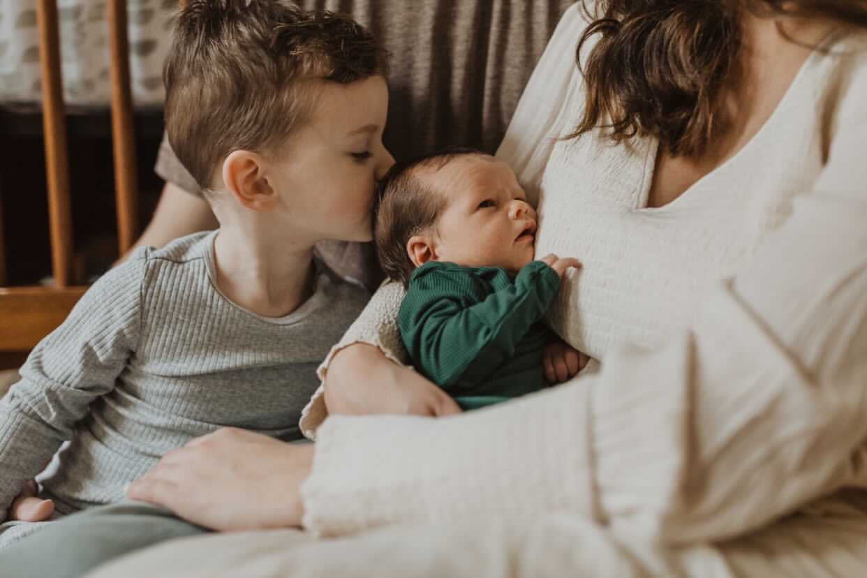 Forest Green Knotted Baby Gown