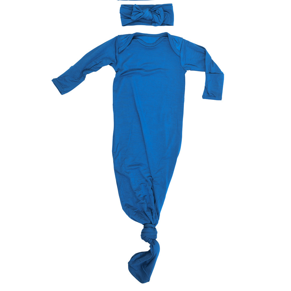 Blue Knotted Gown