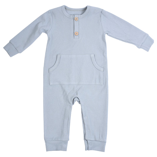 Baby Ribbed Playsuit with pockets