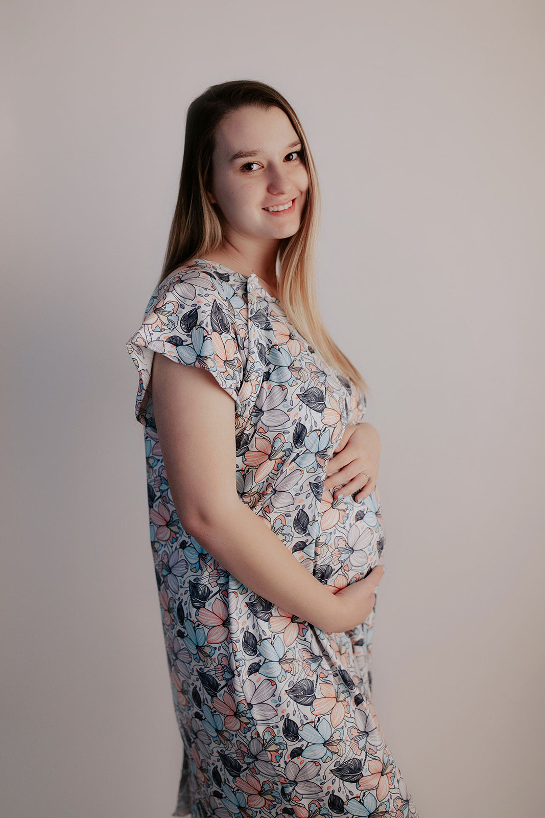 Flower Bloom Labor & Delivery Gown