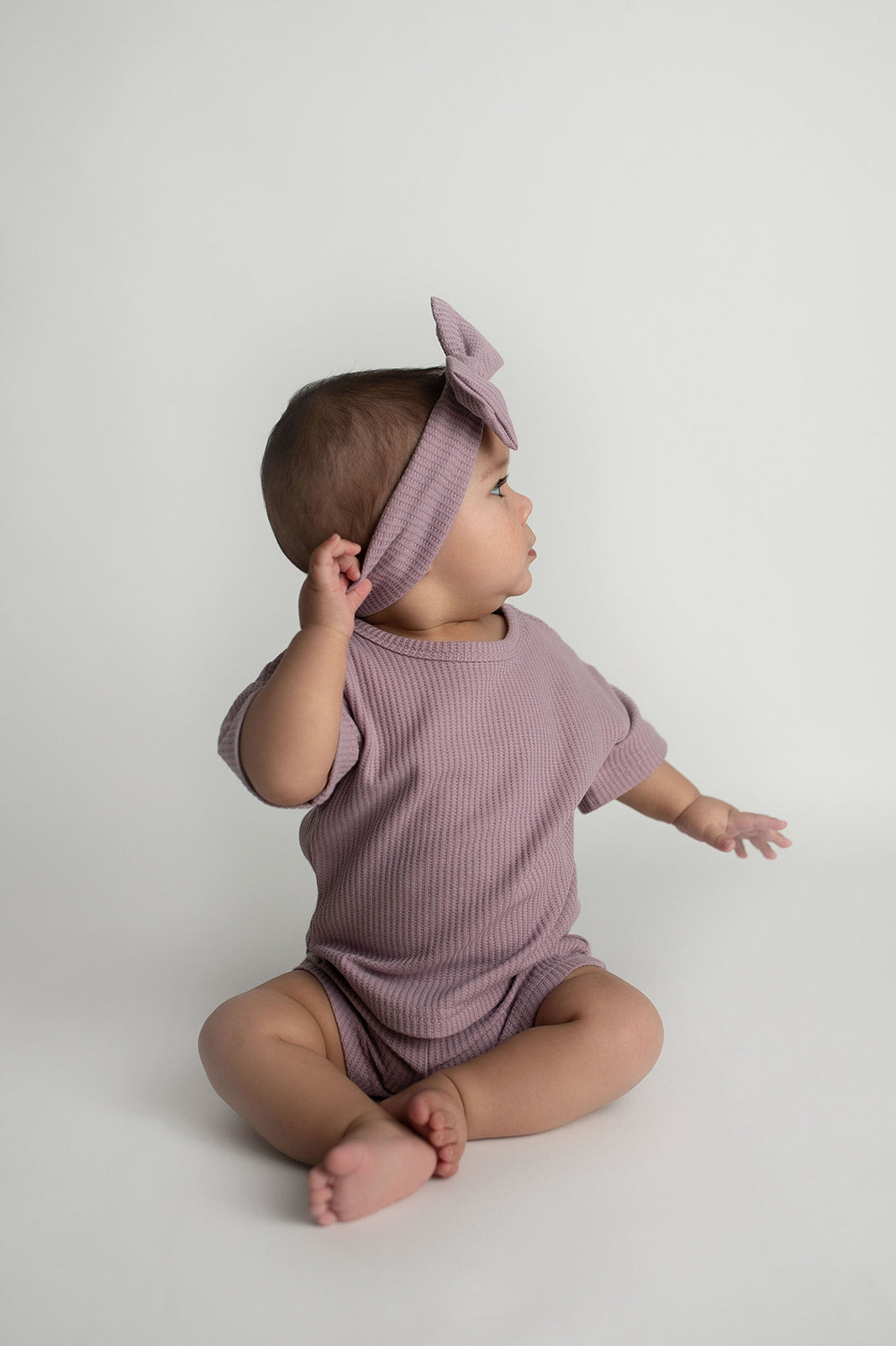 Wild Orchid Waffle Headband