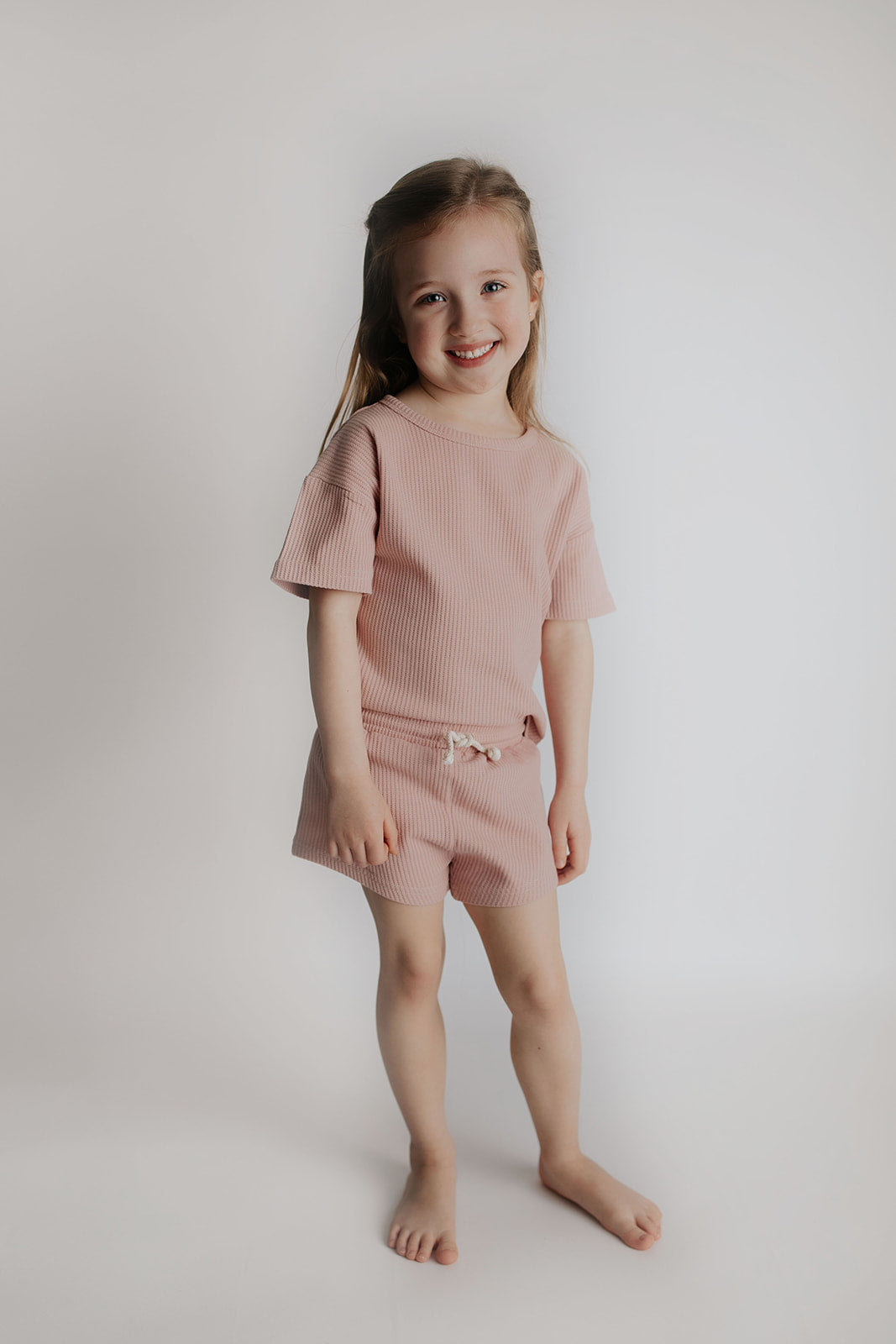 Rose Summer Waffle Top & Bottom Set