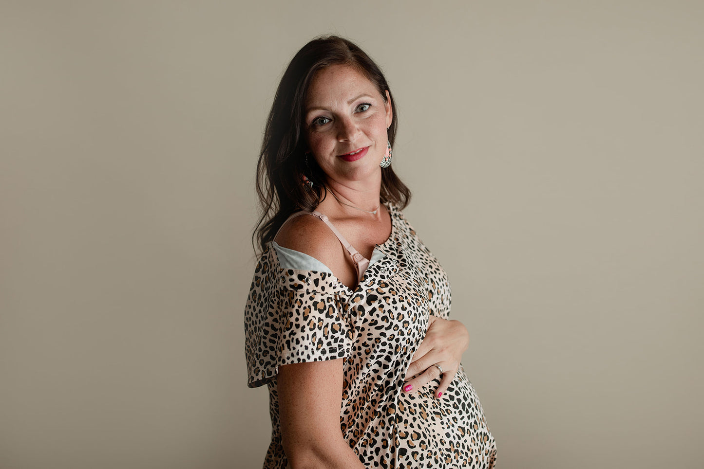 Leopard Labor & Delivery Gown