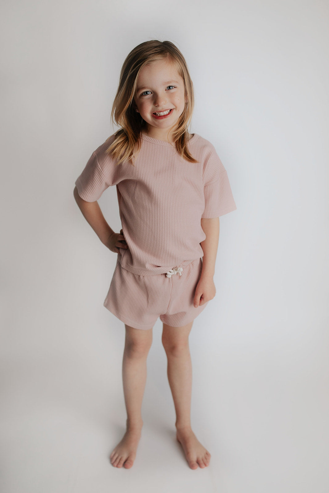 Rose Summer Waffle Top & Bottom Set