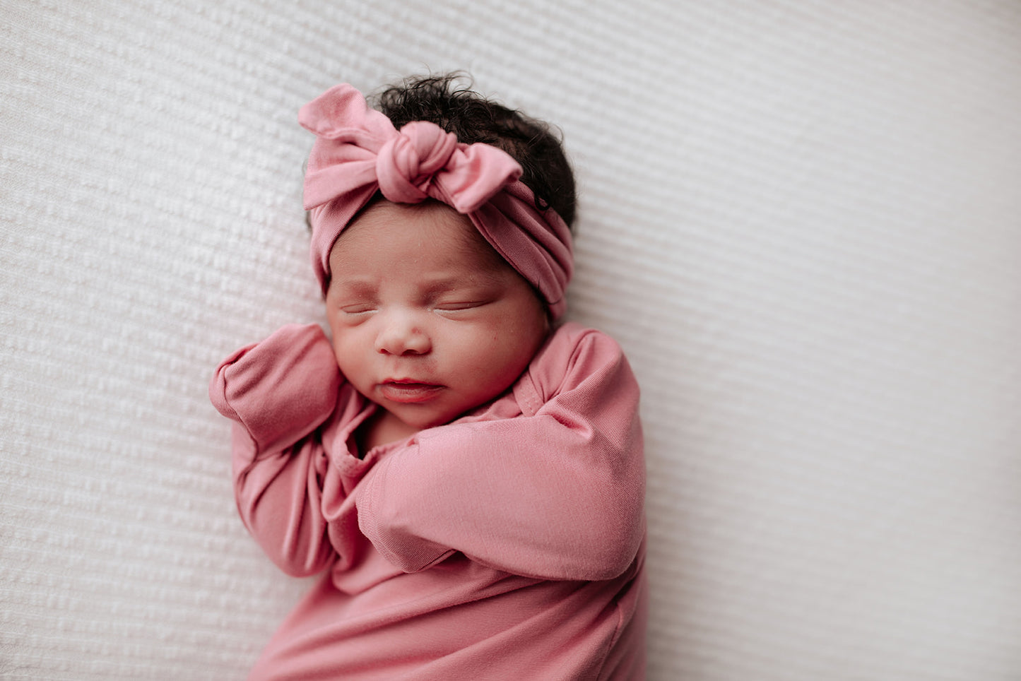 Rose Knotted Baby Gown