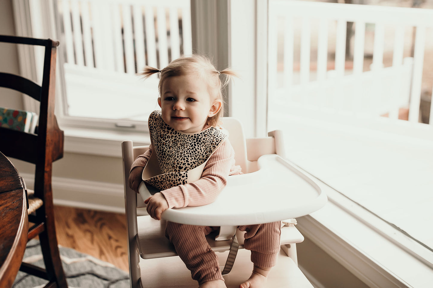 Leopard Silicone Baby Bib