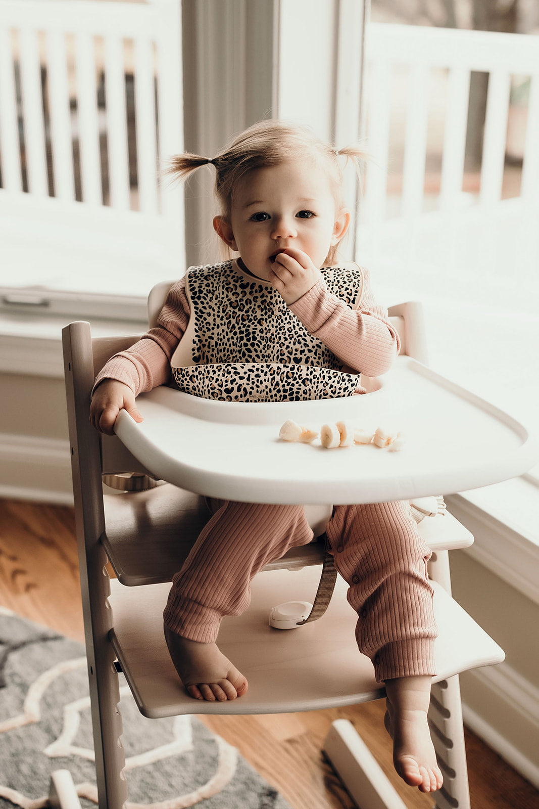 Leopard Silicone Baby Bib