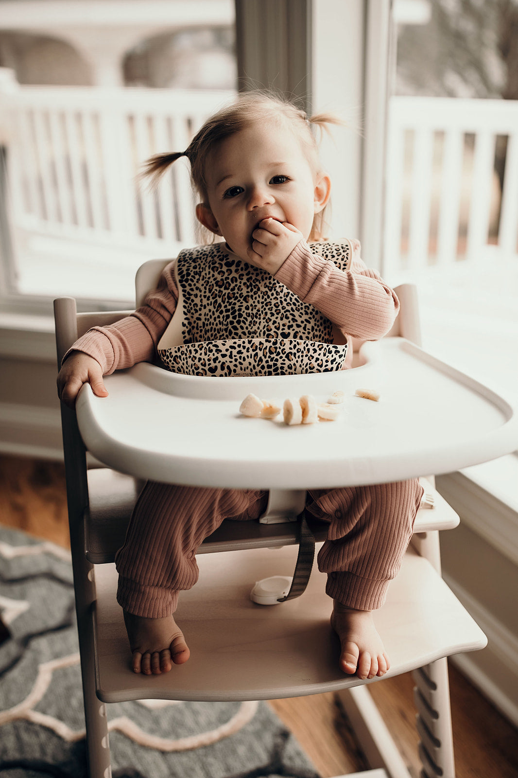 Leopard Silicone Baby Bib