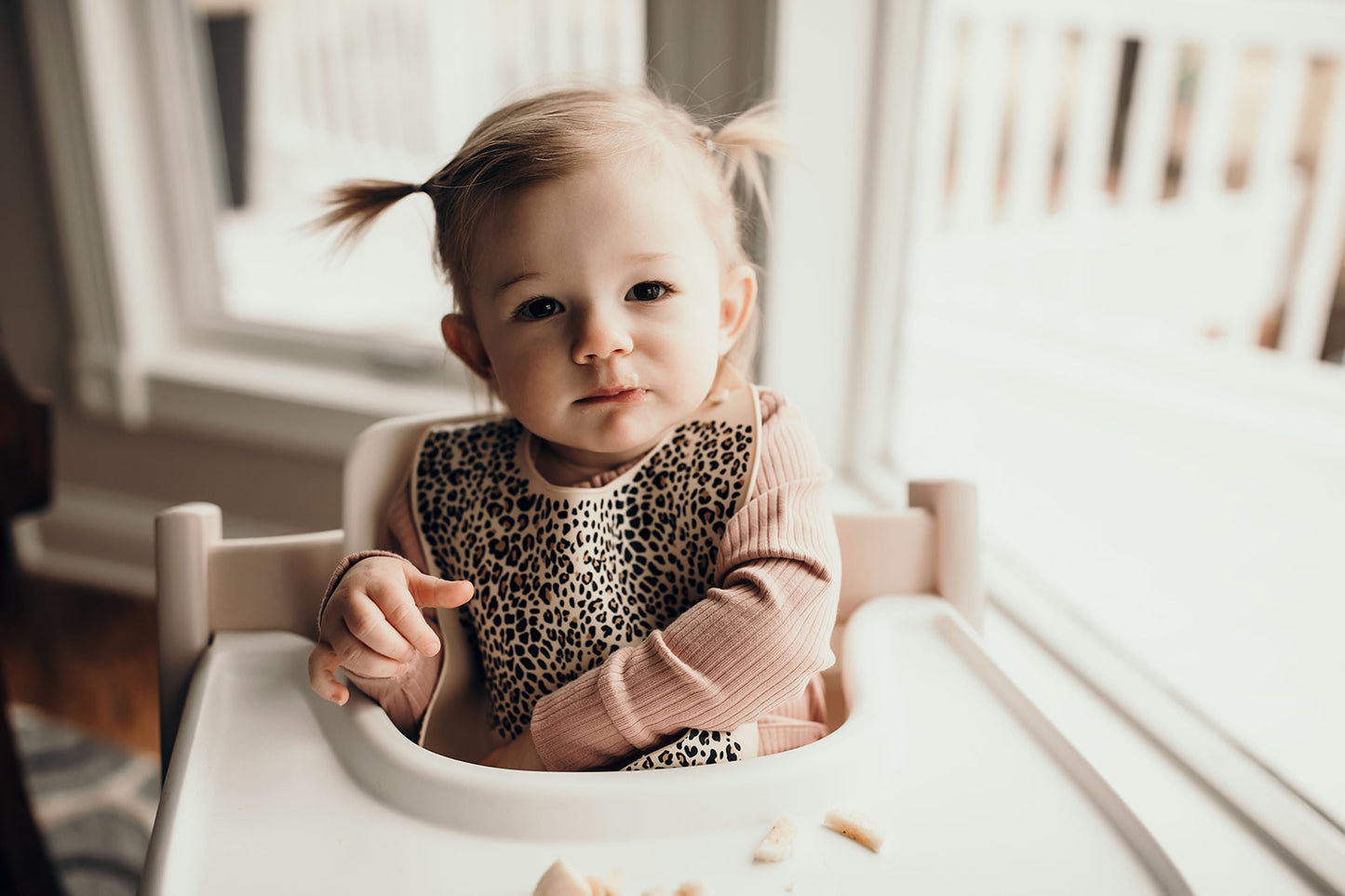 Leopard Silicone Baby Bib
