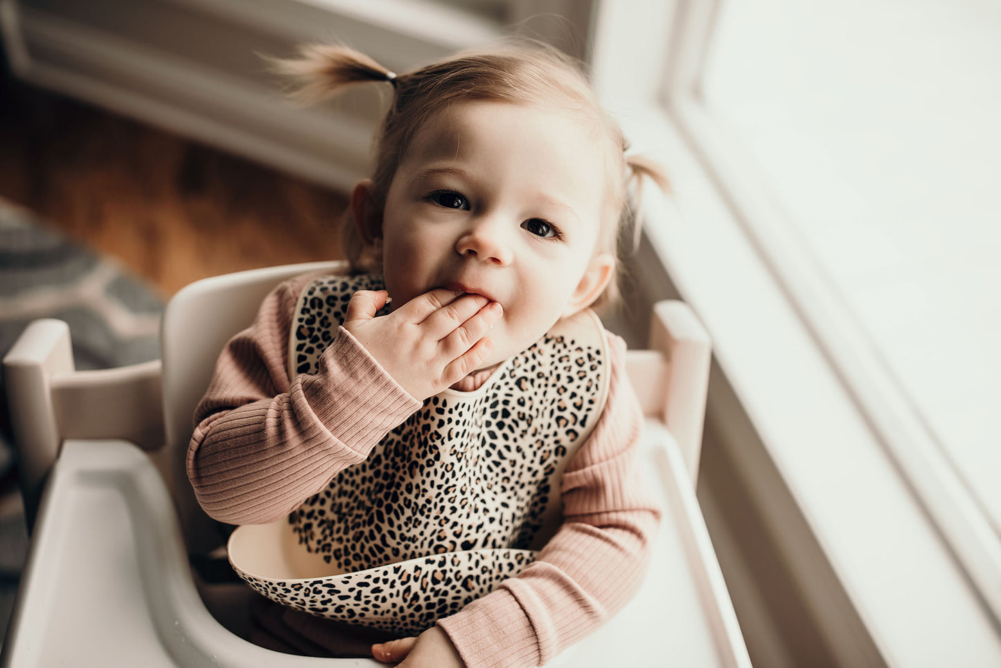 Leopard Silicone Baby Bib