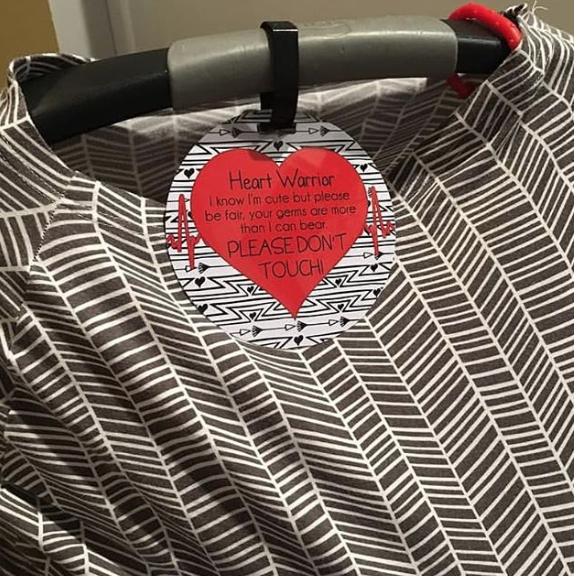 Heart Warrior No Touching Tag