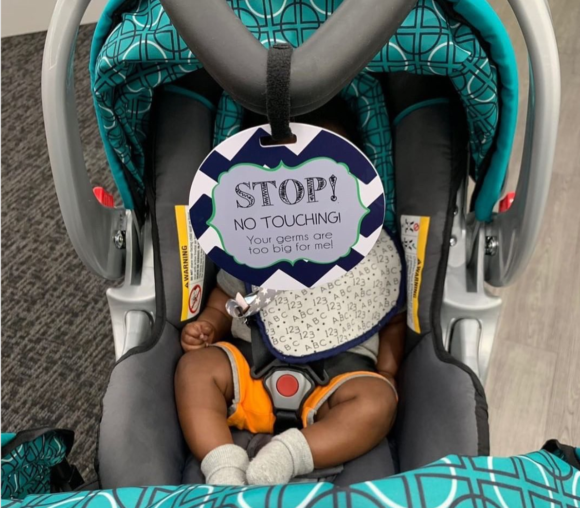 Stop No Touching Boy Tag