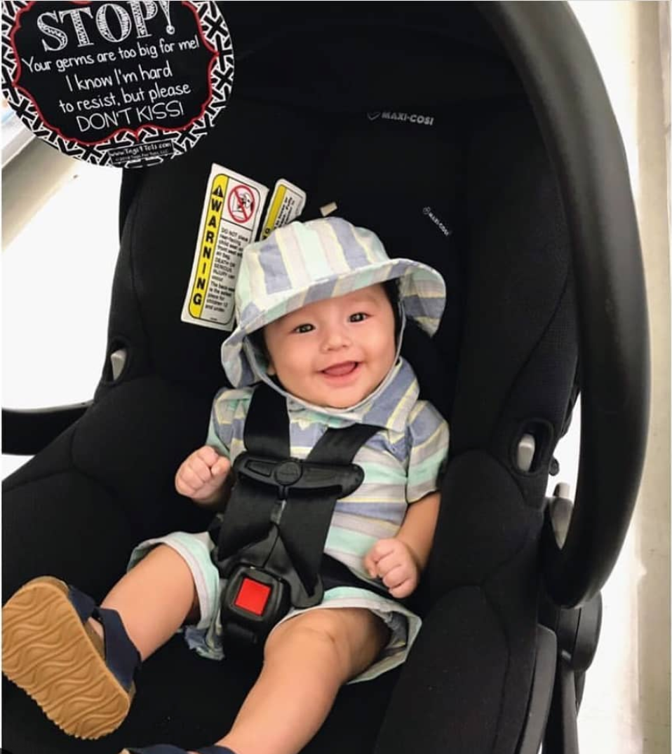 No Kissing Baby Tag