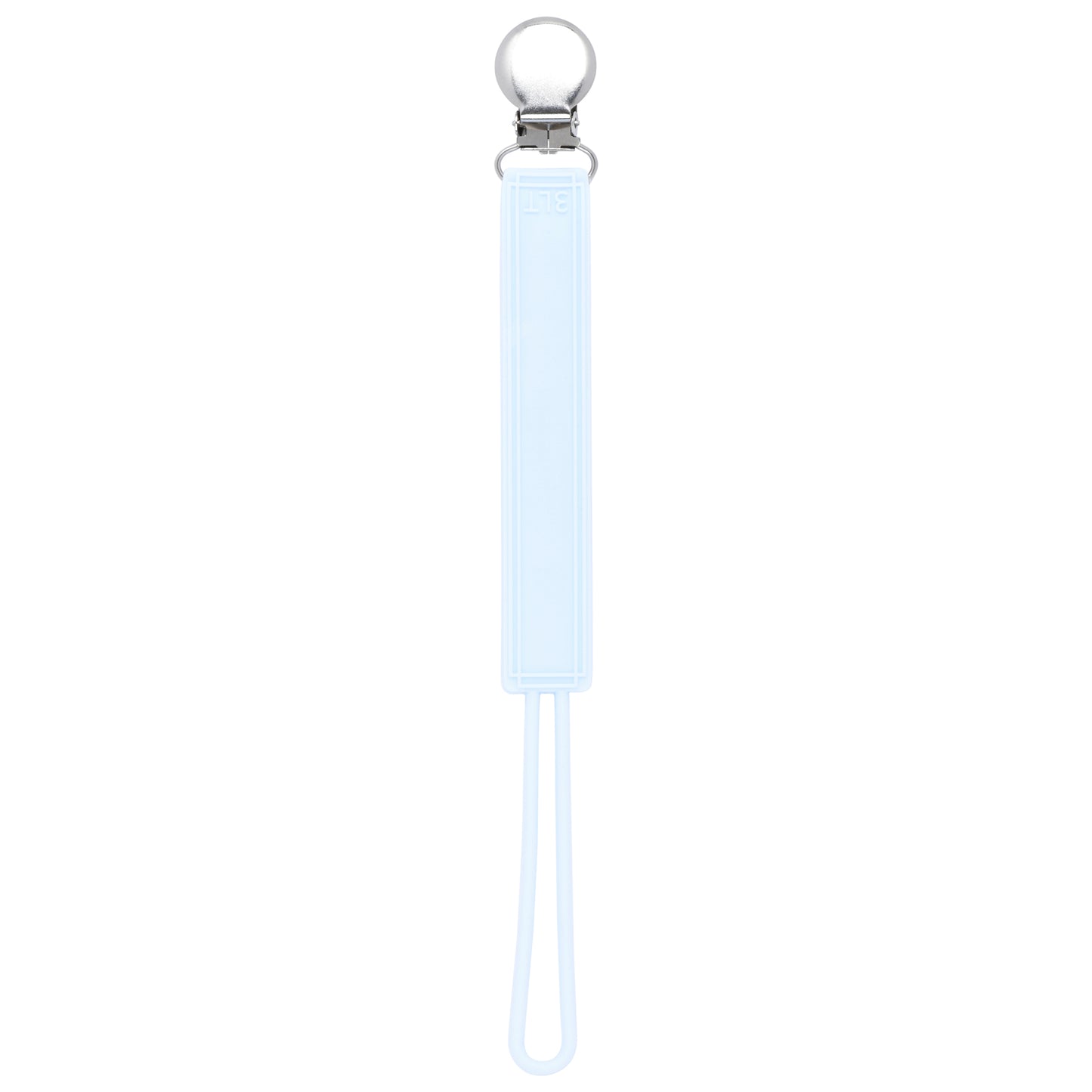 Classic Baby Blue Silicone Pacifier Clip