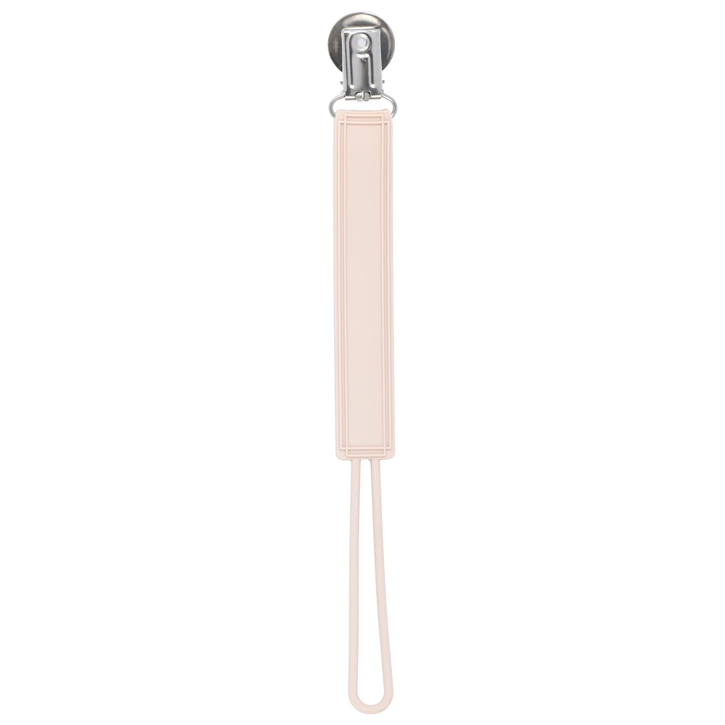 Classic Tan Silicone Pacifier Clip
