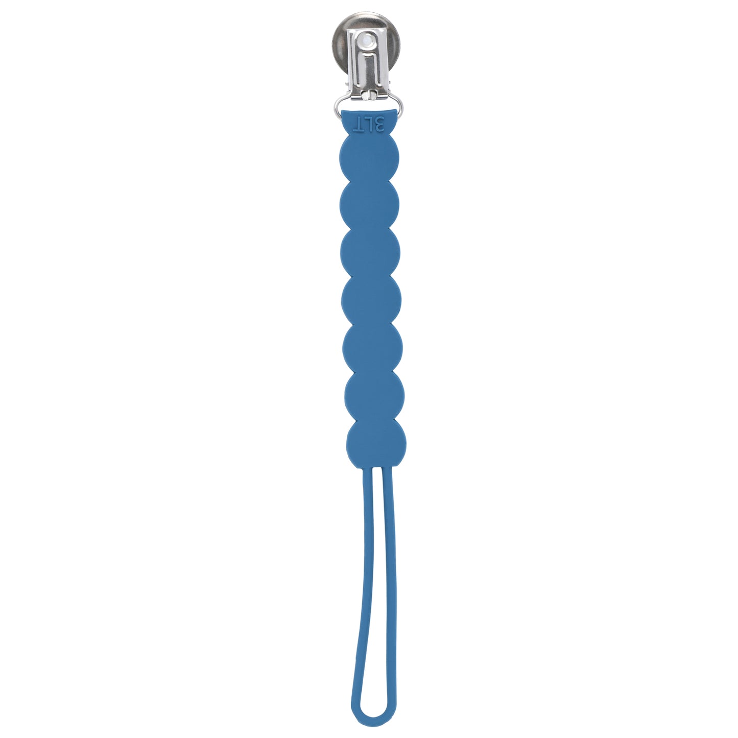 Waverly Blue Silicone Pacifier Clip