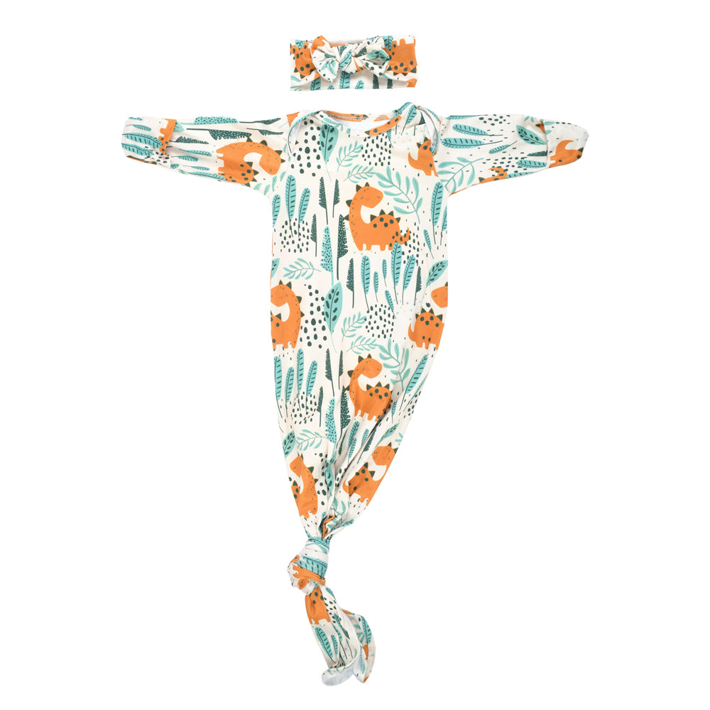 Dinosaur Knotted Gown