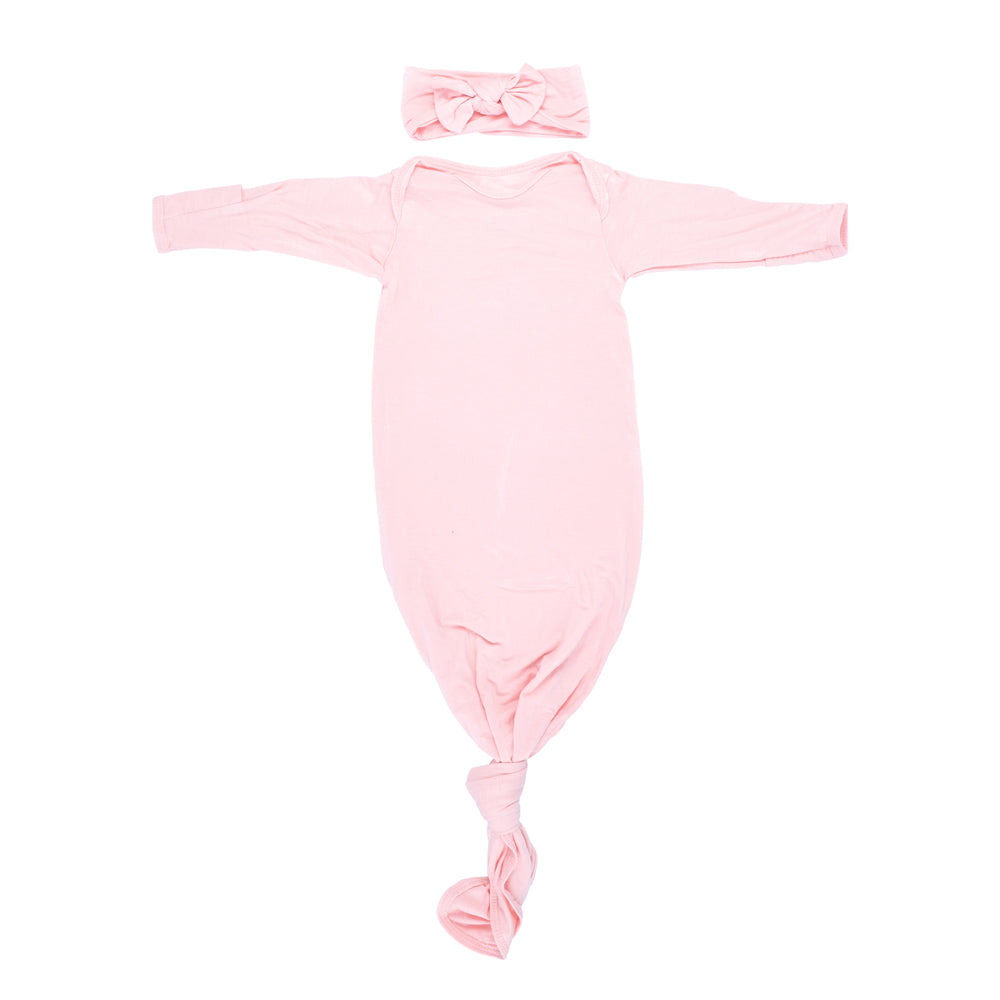 Heavenly Pink Knotted Gown
