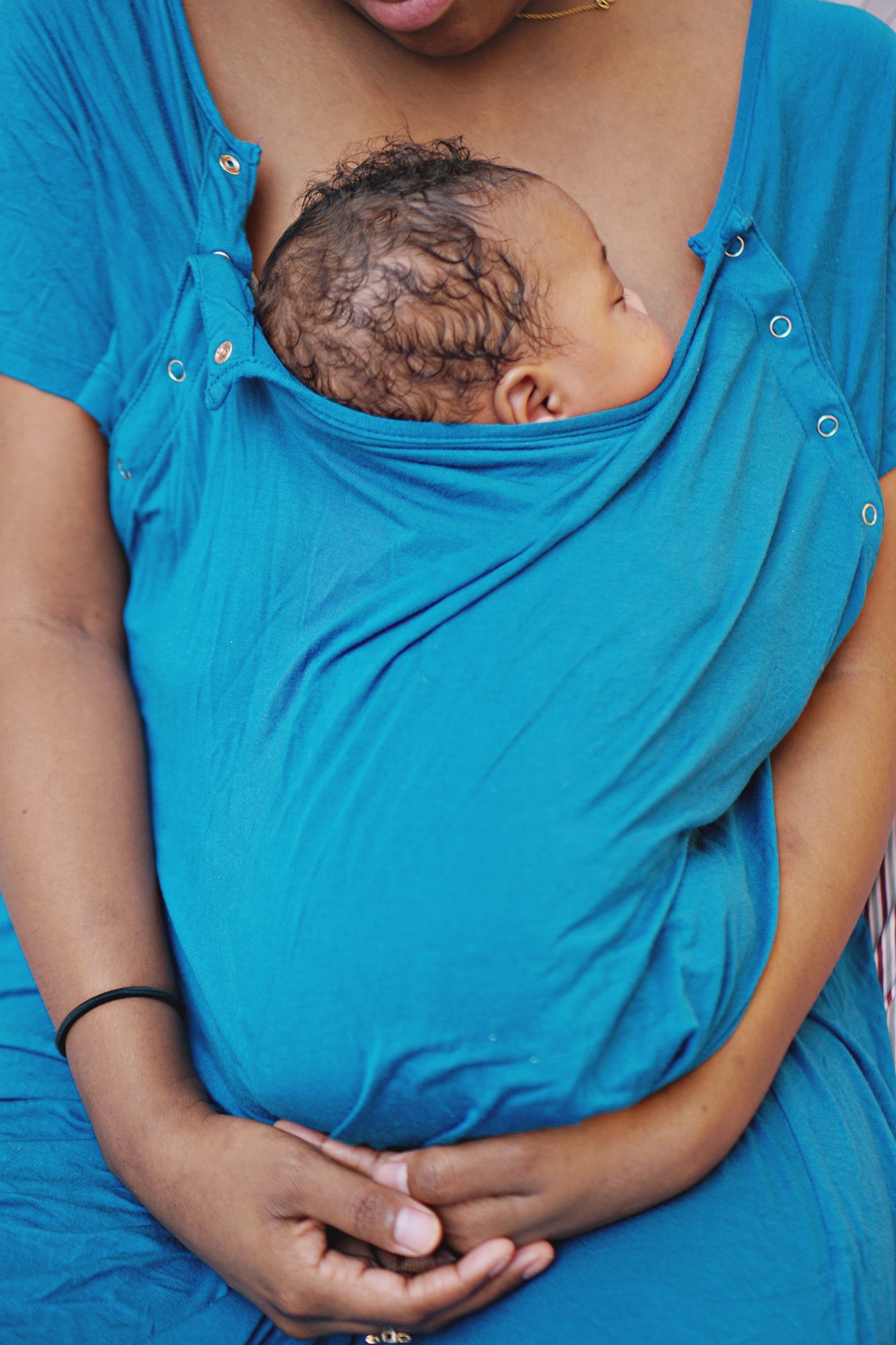 Blue Labor & Delivery Gown
