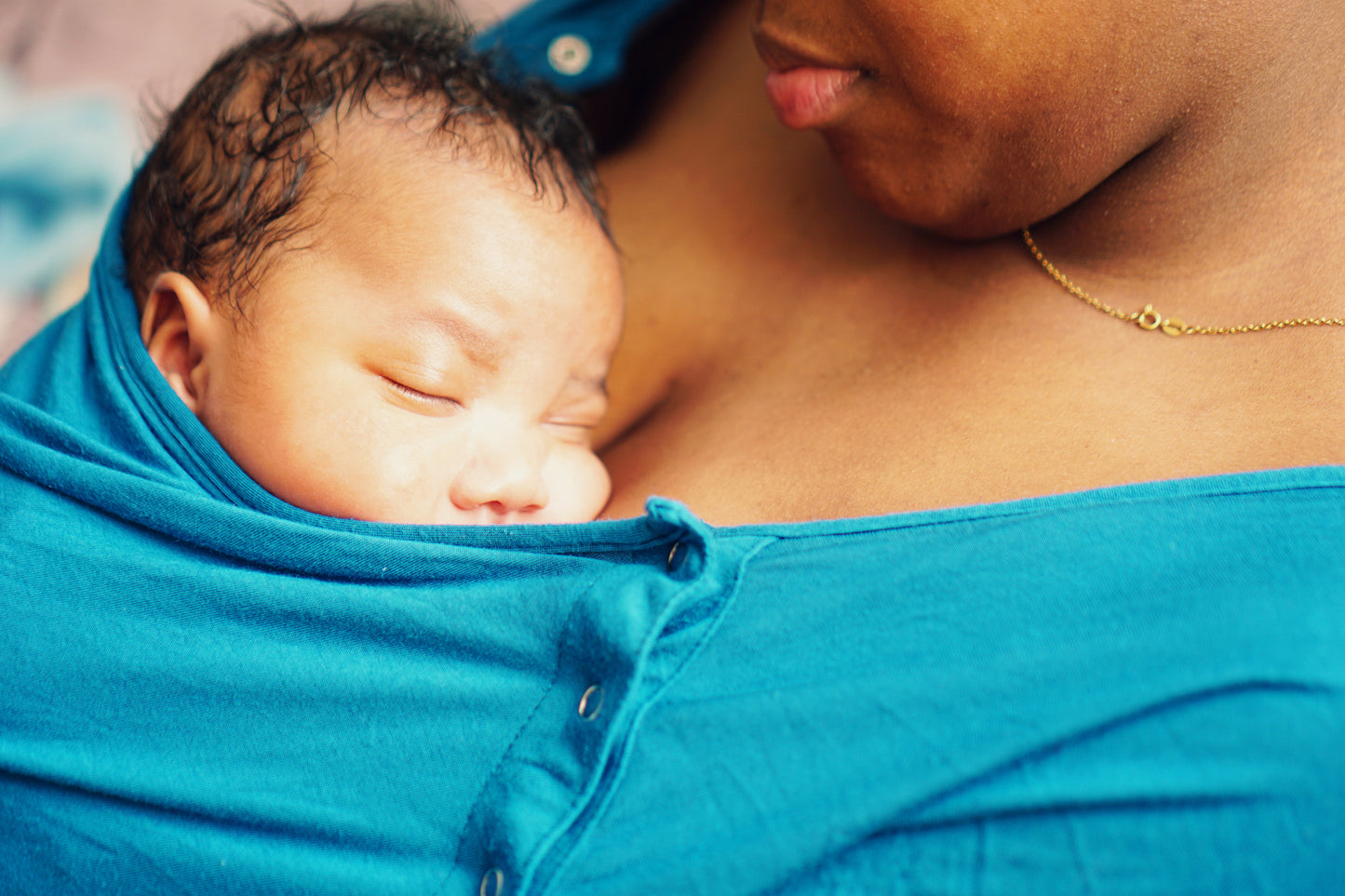 Blue Labor & Delivery Gown