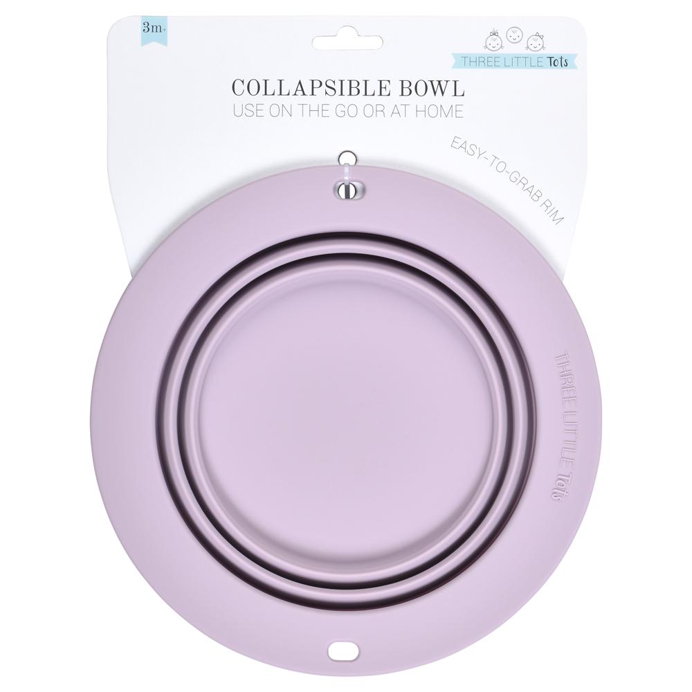 Lilac Collapsible Bowl for Travel or Home