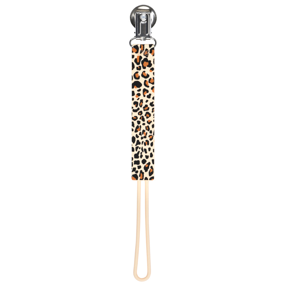 Leopard Silicone Pacifier Clip